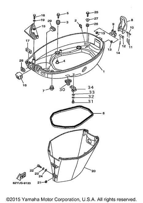 Yamaha Clamp(62Y) | 90464-09M43-00