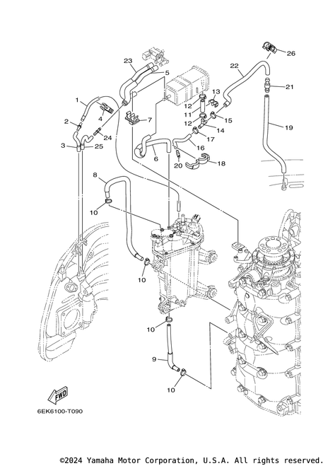 Yamaha Clamp | 90464-11012-00