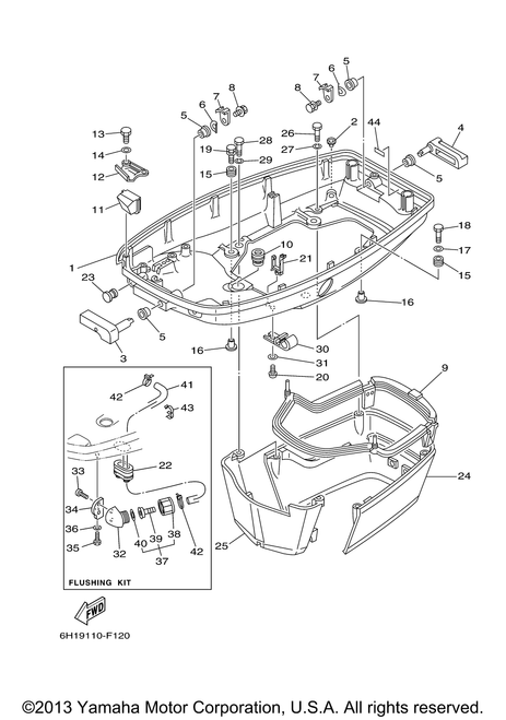 Yamaha Clamp (6H1) | 90464-15M08-00