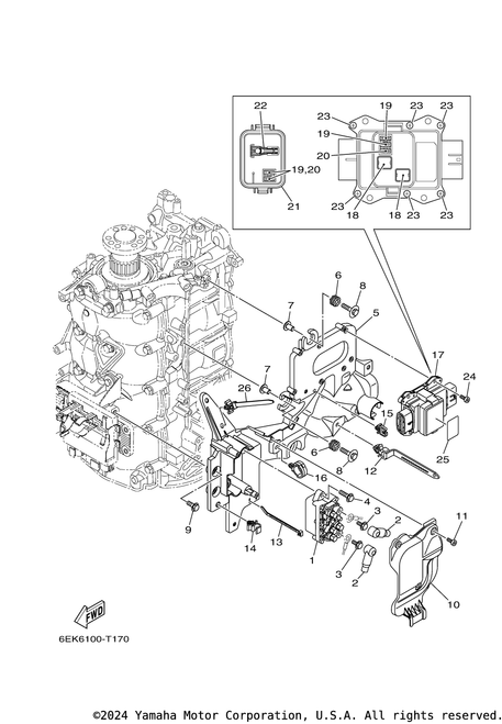 Yamaha Clamp(6E7) | 90465-11M52-00