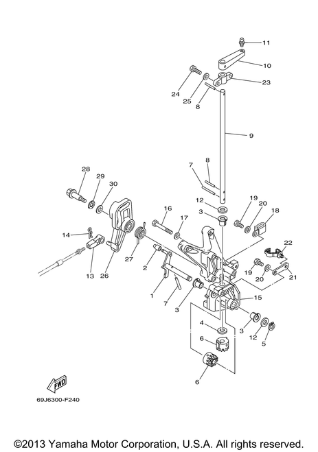 Yamaha Pin, Spring | 91690-30025-00