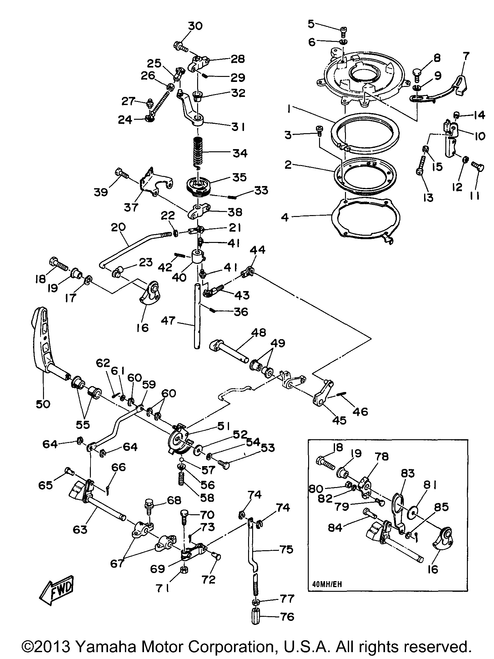Yamaha Pin,Spring (648) | 91690-40022-00