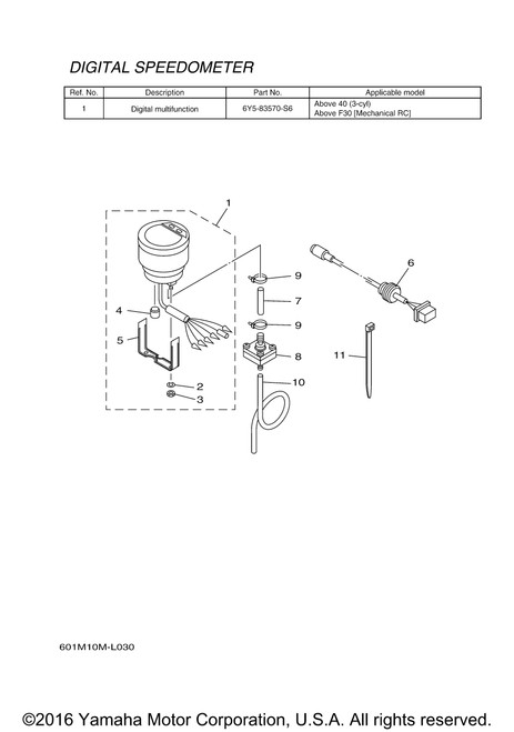 Yamaha Ybs67-4 Washer, Spring | 92990-04100-00