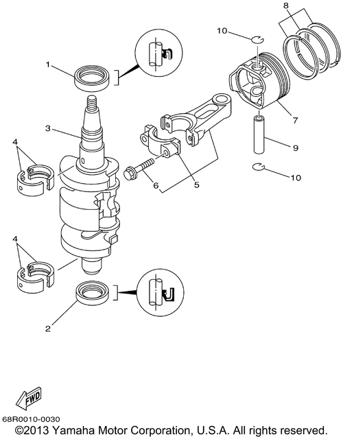 Yamaha Oil Seal | 93101-25M69-00