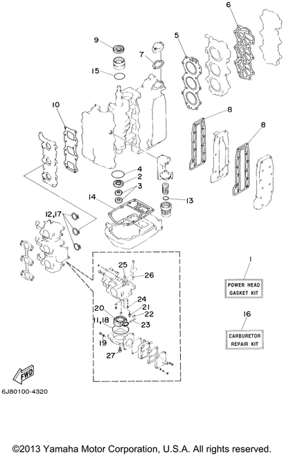 Yamaha Oil Seal(6J8) | 93102-26M27-00