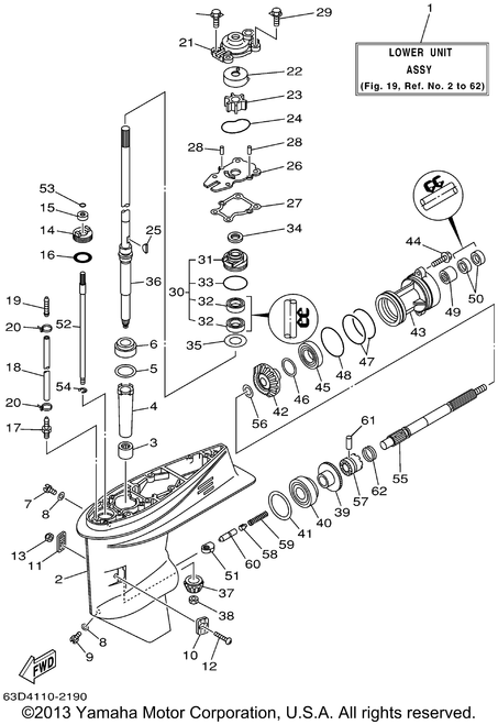 Yamaha Bearing(62X) | 93306-001U1-00