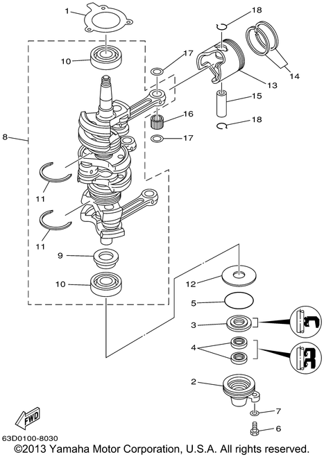 Yamaha Bearing(6H4) | 93306-305U8-00