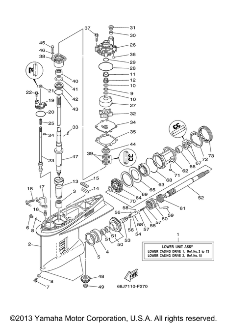 Yamaha Bearing, Needle (6G5) | 93315-425V3-00
