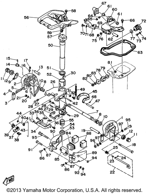 Yamaha Nut, Crown (650) | 95380-10800-00