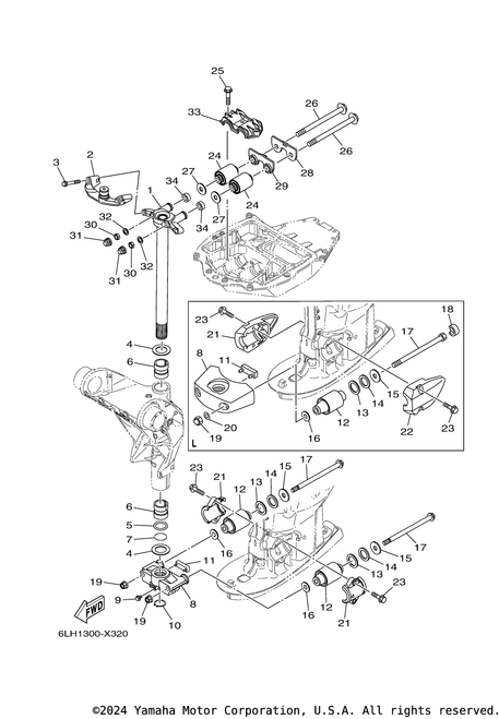 Yamaha Nut, Self-Locking(4Tr) | 95604-14200-00