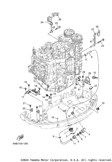 Yamaha Bolt, Flange Deep Recess | 95D95-06065-00