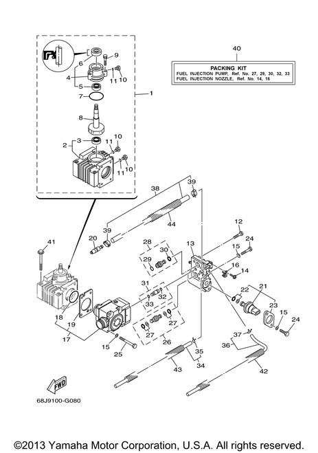 Yamaha Bolt, With Washer | 97513-08570-00