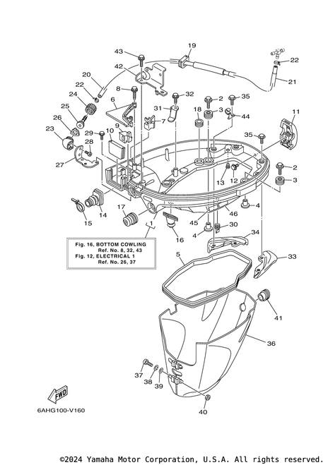 Yamaha Bolt, Hexagon W-W Deep Recess | 97E75-06512-00