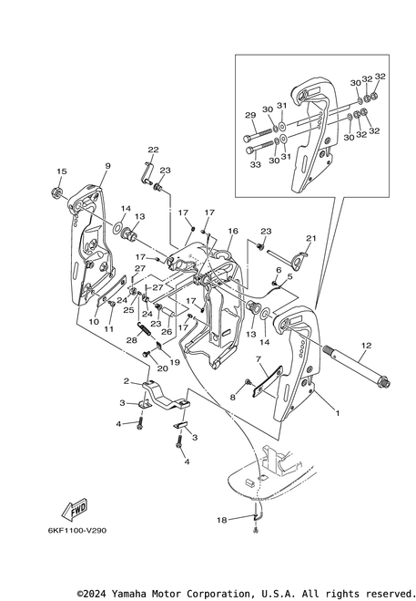 Yamaha Bolt, Hexagon W-W Deep Recess | 97E95-06525-00