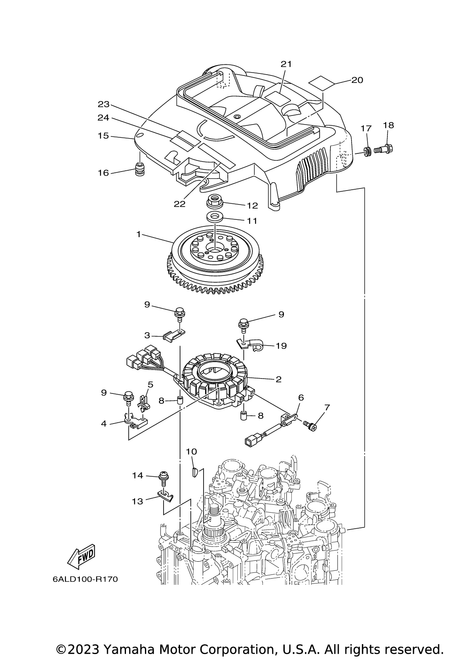 Yamaha Bolt, Hexagon W-W Deep Recess | 97E95-06635-00