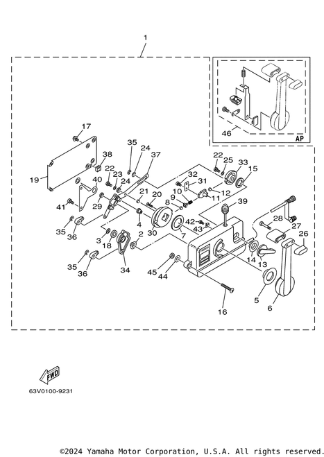 Yamaha Screw, Pan Head (E22) | 98580-05020-00