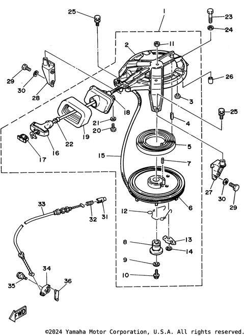 Yamaha Spring, Pawl Drive | 677-15705-02-00