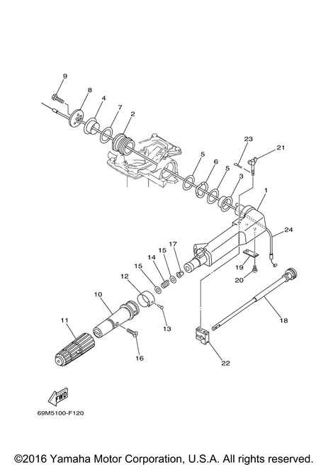 Yamaha Indicator, Throttle | 69M-G2137-00-00