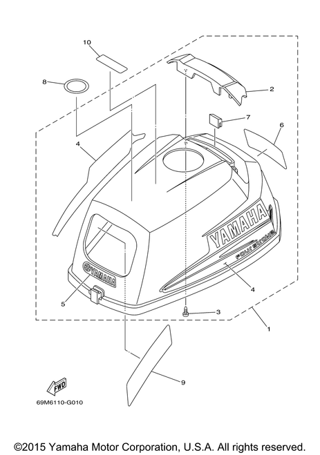 Yamaha Graphic Set | 69M-WG070-00-00