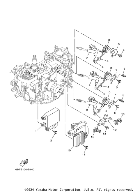 Yamaha Rectifier & Regulator Assembly | 6BG-81960-00-00