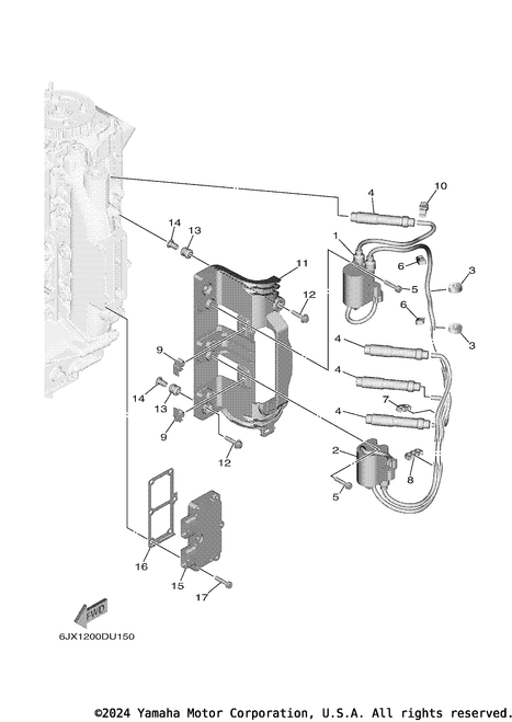 Yamaha Ignition Coil Assembly | 6FP-82310-10-00
