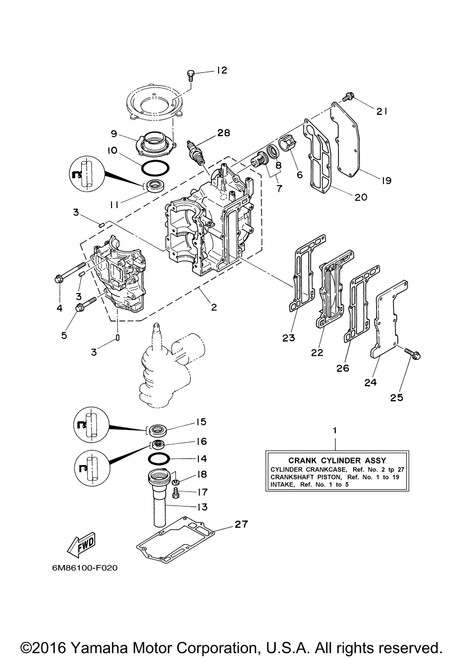 Yamaha Outer Cover, Exhaust | 6G1-41113-01-1S