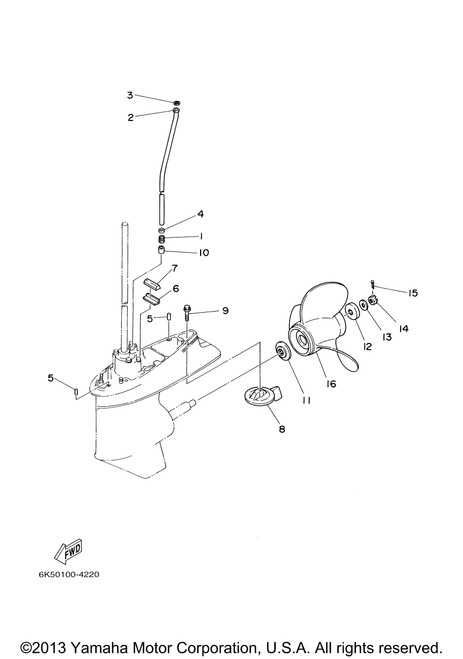 Yamaha Tube, Water | 6K5-44361-10-00