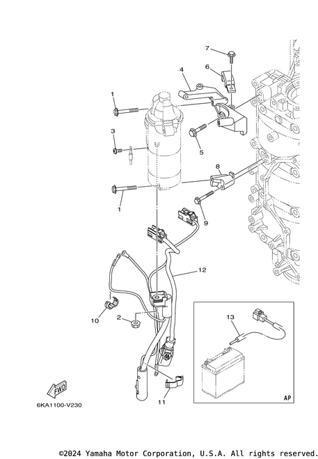 Yamaha Wire Harness Assembly 2 | 6KA-8259M-00-00