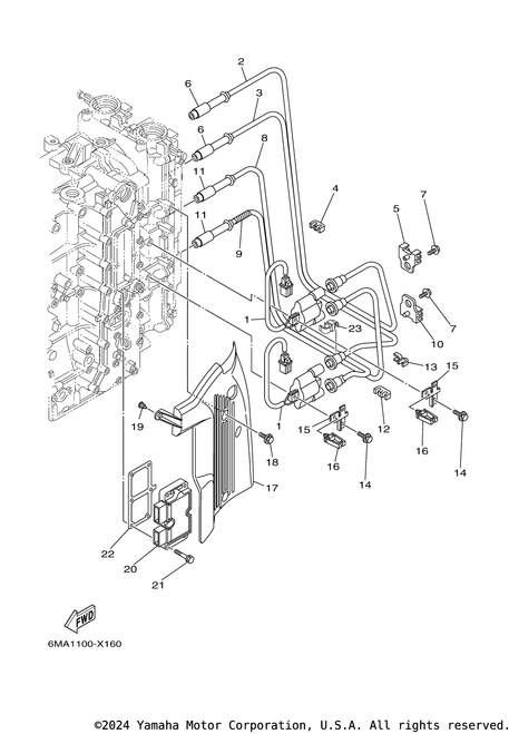 Yamaha Cord, High Tension | 6MA-82341-00-00