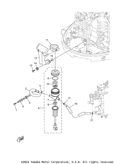 Yamaha Filter Assembly | 6ML-24560-10-00