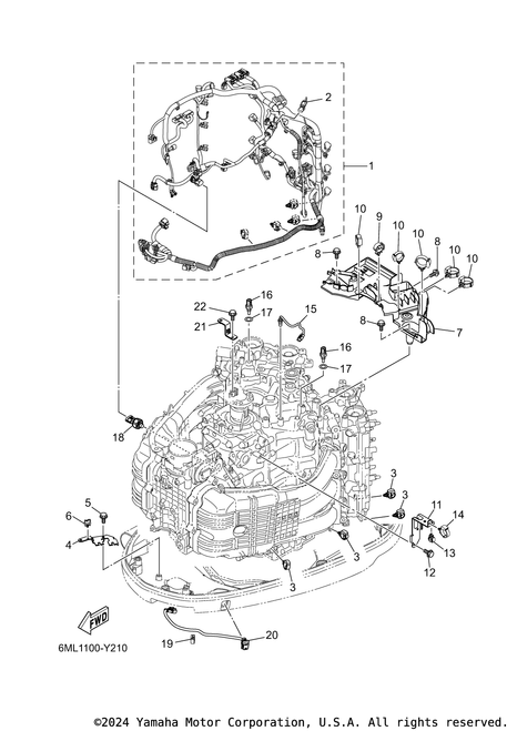 Yamaha Thermosensor Assembly | 6ML-85790-00-00