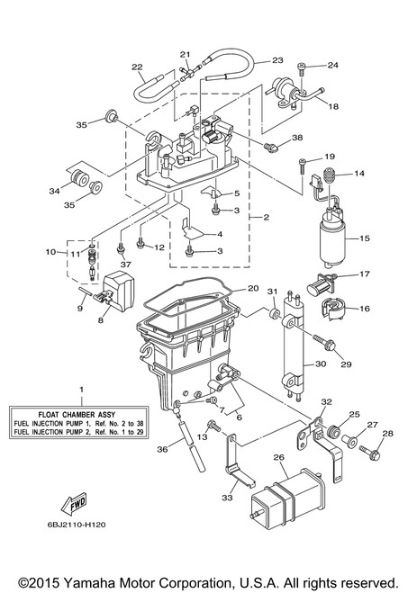 Yamaha Float | 6P2-14985-00-00