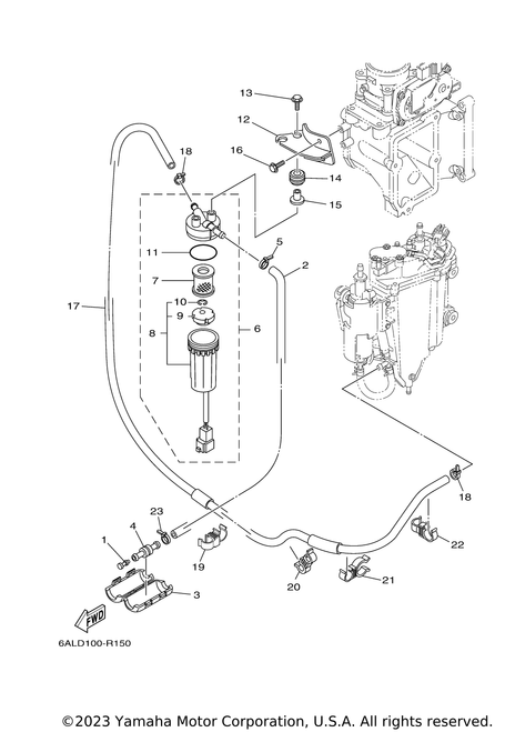 Yamaha Bracket, Filter | 6P2-24566-11-00