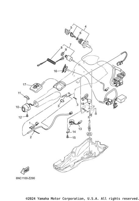 Yamaha Main Switch Assembly | 6XA-82510-00-00