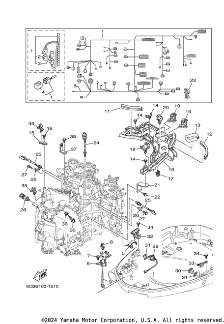 Yamaha Wire Harness Assembly | 6CB-82590-13-00