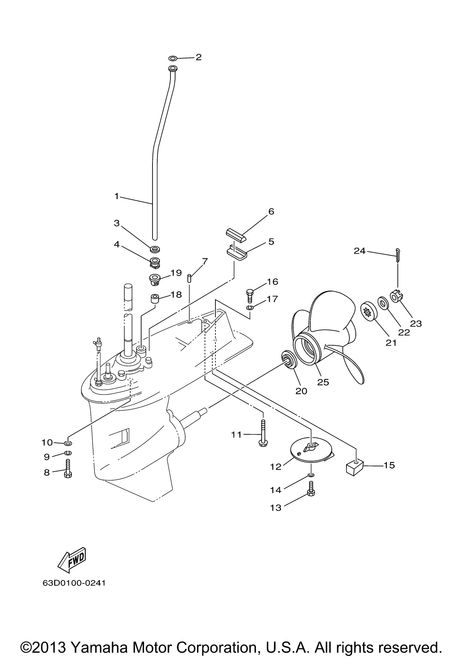 Yamaha Tube, Water | 63D-44361-10-00