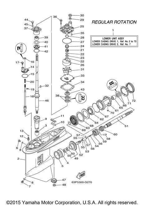Yamaha Shift Cam Assembly | 63P-44150-00-00