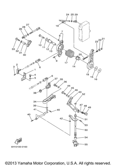 Yamaha Boot, Shift Rod | 696-44147-00-00