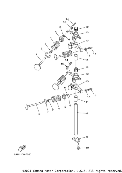 Yamaha Valve, Exhaust | 6AH-12121-10-00