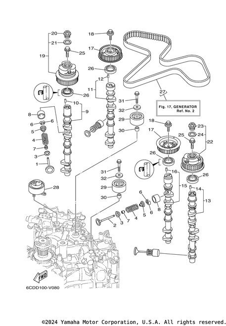 Yamaha Camshaft 3 | 6CB-12172-00-00