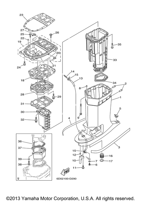 Yamaha Gasket, Muffler | 6D0-45123-00-00