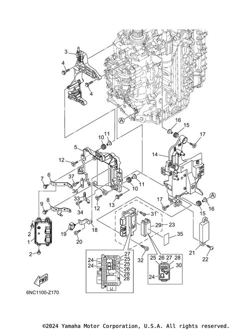 Yamaha Holder, Relay | 6DA-81952-10-00