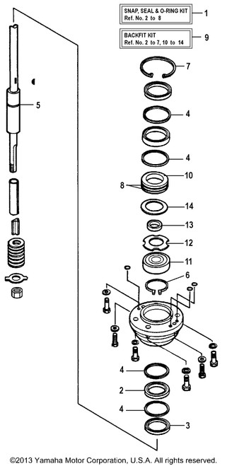Yamaha Seal, Snap & O-Ring Kit | 6H4-JD008-04-00