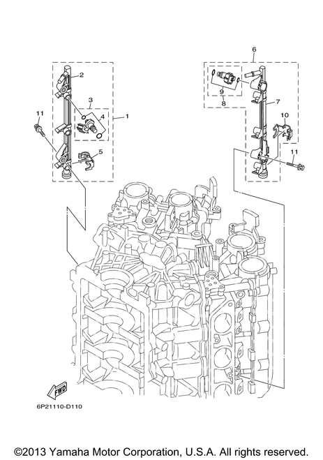 Yamaha Injector Assembly | 6P2-13761-00-00