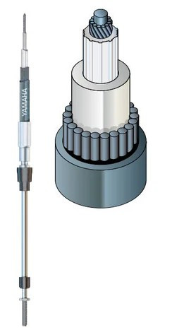 Yamaha Premier II Shift & Throttle Cable 16' | MAR-CABLE-16-SC