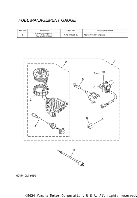 Yamaha Wire, Lead (L=8.0M) | 6Y5-83553-F2-00
