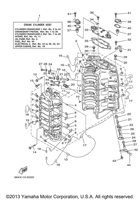 Yamaha Gasket 1 | 61A-11381-A0-00