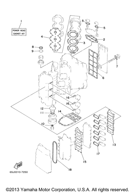 Yamaha Gasket, Cover | 61A-12414-A0-00