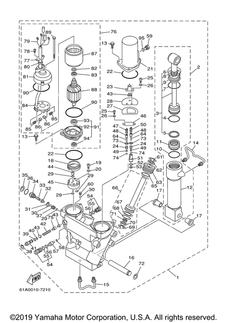 Yamaha Bolt, Through | 61A-43887-00-00