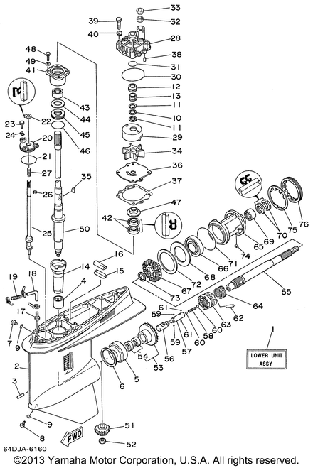 Yamaha Insert, Cartridge | 61A-44322-00-00